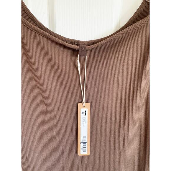 SKIMS Soft Lounge Long Slip Dress Oxide - Picture 6 of 8